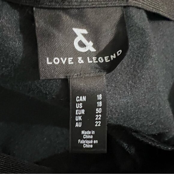 ADDITION Elle Love & Legend High Rise Faux Leather Leggings Size 18 - Picture 9 of 10